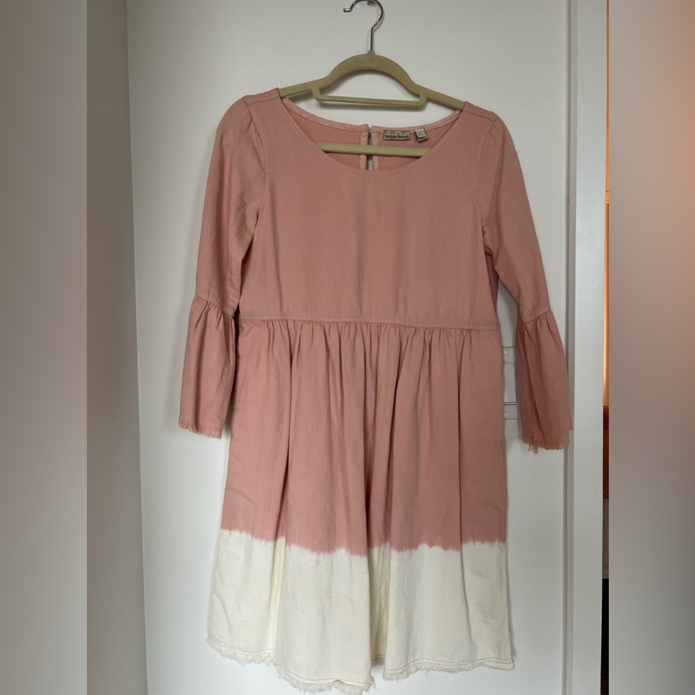 Anthropologie holding horses color block pink dress